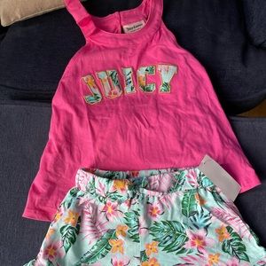 Juicy Couture NWT Tank Short Set